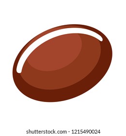 Isolated chocolate marshmallow icon. Vector illustration design