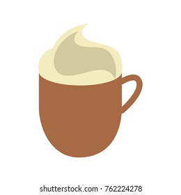 Isolated chocolate mug design