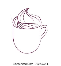 Isolated chocolate mug design
