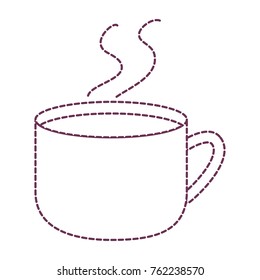 Isolated chocolate mug design