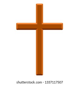 Isolated christian cross image. Vector illustration design
