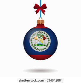 isolated christmas ball belize