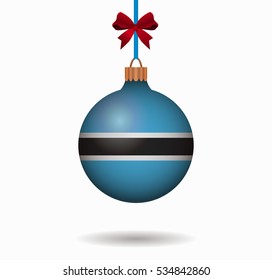 isolated christmas ball botswana