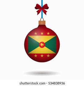 isolated christmas ball grenada
