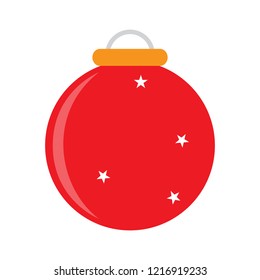 Isolated christmas ball icon. Vector illustration design