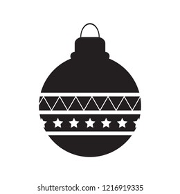 Isolated christmas ball icon. Vector illustration design