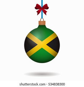 isolated christmas ball jamaica