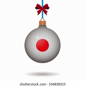 isolated christmas ball japan