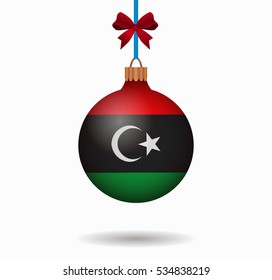 isolated christmas ball libya