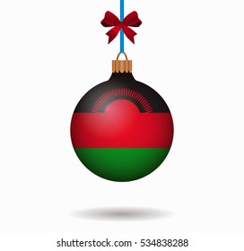 isolated christmas ball malawi