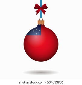 isolated christmas ball samoa