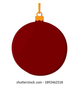 Isolated christmas ball. Christmas tree decoration - Vector