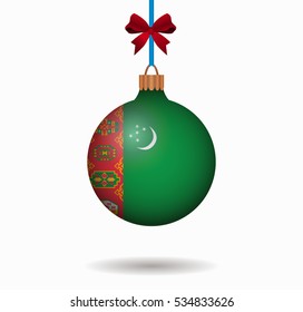 isolated christmas ball turkmenistan