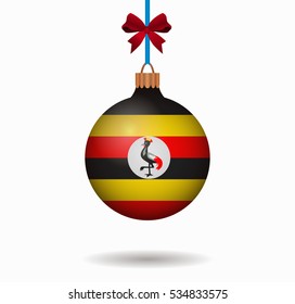 isolated christmas ball uganda
