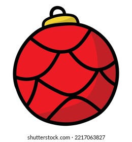 Ilustración de vectores de bolas de Navidad aislados