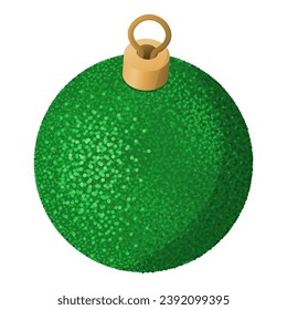 Isolated Christmas ball, winter traditional ornaments and decorations concept
