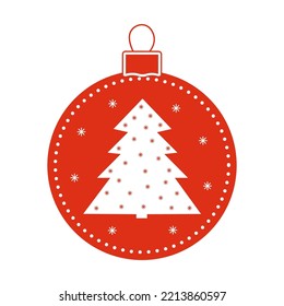 isolated christmas decoration. Merry christmas and happy new year.