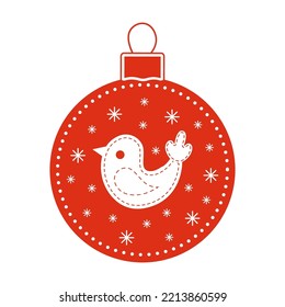 isolated christmas decoration. Merry christmas and happy new year.