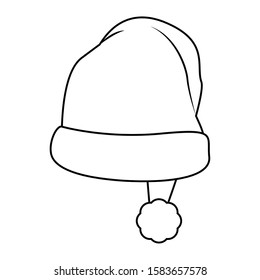 Isolated christmas hat icon - Vector illustration dsign