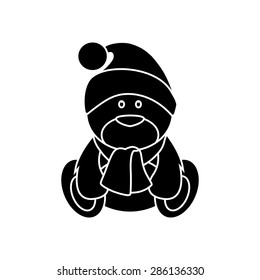 Isolated christmas icon on a white background. Vector illustration