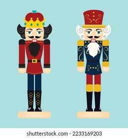 Isolated Christmas Nutcracker Character vector illustration graphic