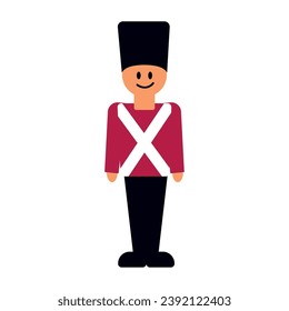 Isolated christmas nutcracker sketch icon Vector illustration