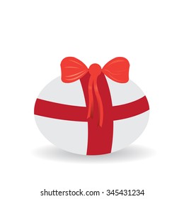 Isolated Christmas snowball on a white background