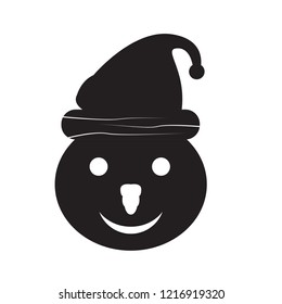 Isolated christmas snowman avatar. Vector illustration design