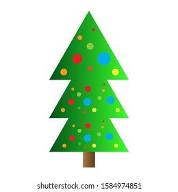 Isolated christmas tree icon. Christmas season -. Vector