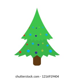 Isolated christmas tree icon. Vector illustration design