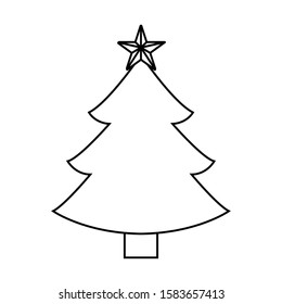 Isolated christmas tree icon - Vector illustration design
