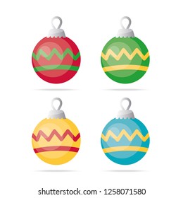Isolated Christmas Tree Ornament Vectors