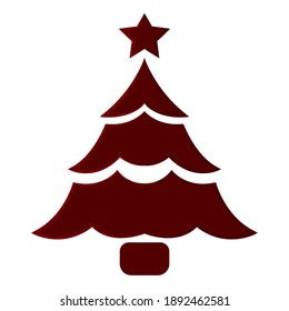 Isolated christmas tree. Christmas season - Vector illustration