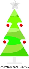 isolated christmas tree vector