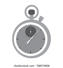 Isolated chronometer icon on a white background, Vector illustration