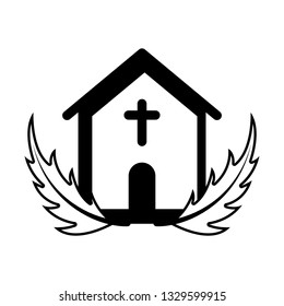 Isolated church icon image. Vector illustration design