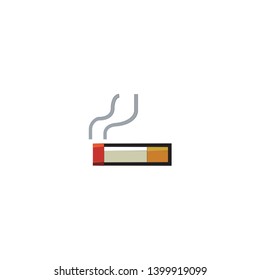 Isolated Cigarette Emoji Vector Icon, Pictogram
