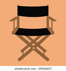 Isolated cinema icon on a colored background. Vector illustration