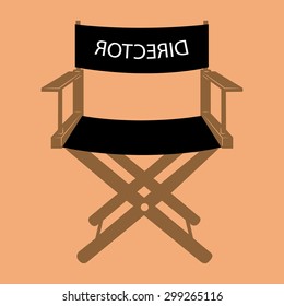 Isolated cinema icon on a colored background. Vector illustration