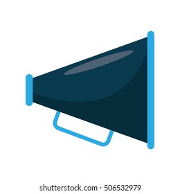 Isolated cinema megaphone design