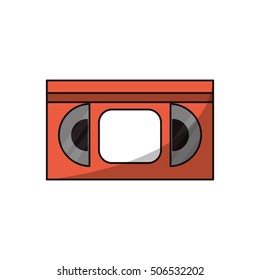 Isolated cinema vhs design