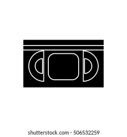 Isolated cinema vhs design