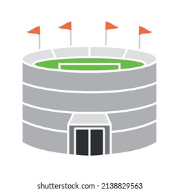 Isolated circle open stadium vector illustration