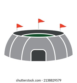 Isolated circle open stadium vector illustration