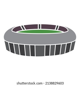 Isolated circle open stadium vector illustration