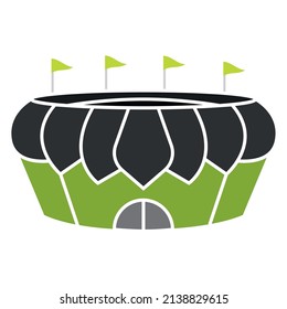 Isolated circle open stadium vector illustration