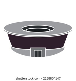 Isolated circle open stadium vector illustration