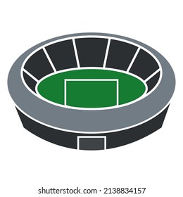 Isolated circle open stadium vector illustration