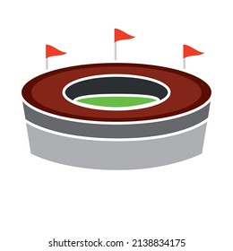 Isolated circle open stadium vector illustration
