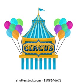 Isolated circus carpet over a white background - Vector illustration